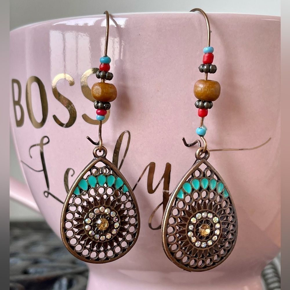 Turquoise Drop Earrings NEW